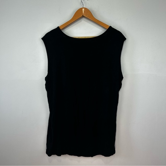 RENUAR Gathered Side Black Tank Top XXL EUC - Picture 5 of 5